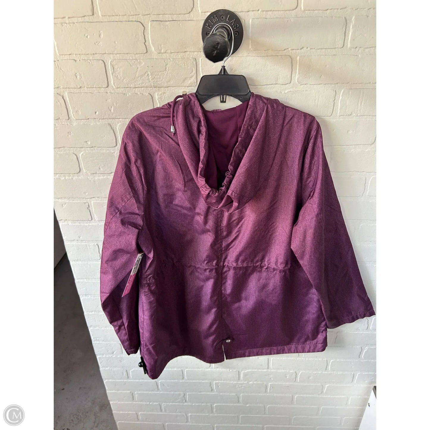 Coat Parka By Details In Purple, Size: Xl