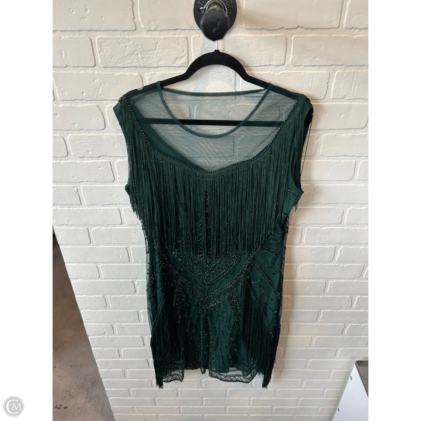 Dress Party Short By Clothes Mentor In Green, Size: Xxl