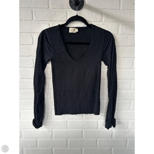 Top Long Sleeve By Nation Ltd In Black, Size: Xs