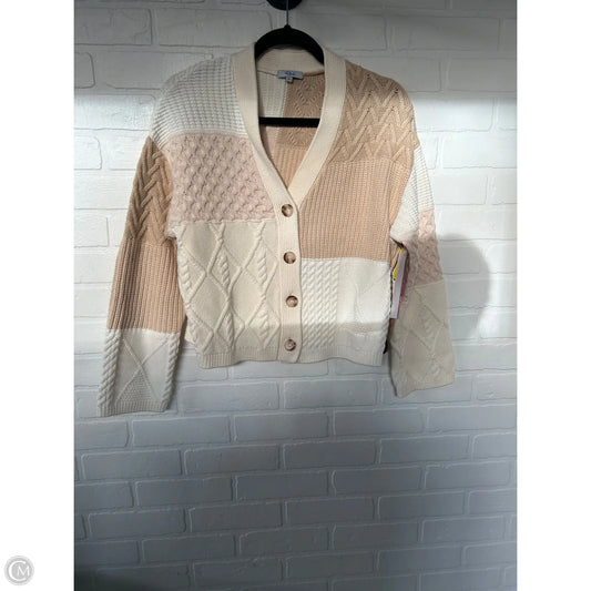 Sweater Cardigan By Rails In Cream & Tan, Size: Xs