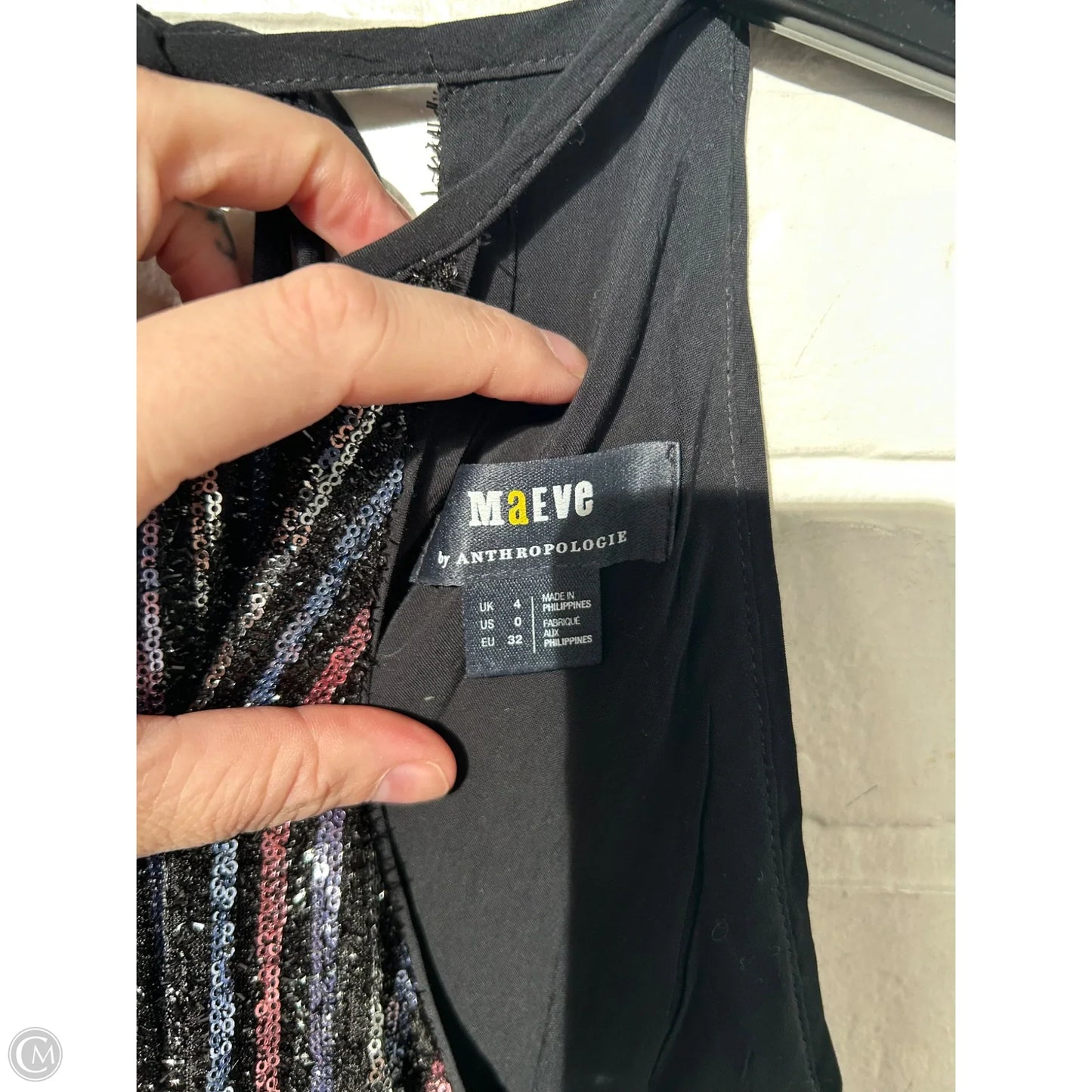 Jumpsuit By Maeve In Black & Pink, Size: Xs