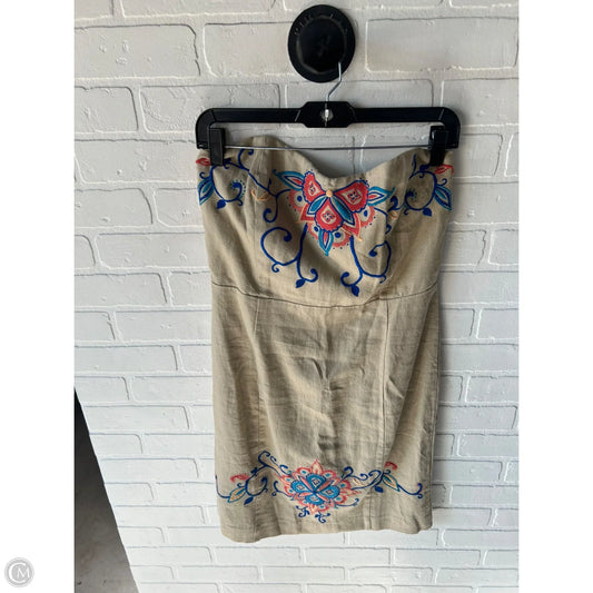 Dress Party Short By Banana Republic In Blue & Tan, Size: M