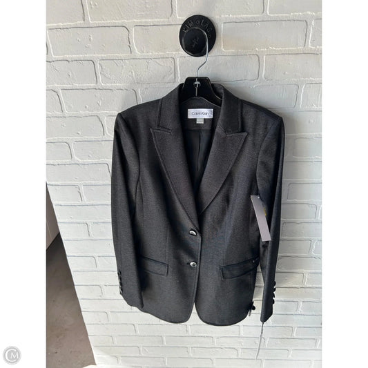 Blazer By Calvin Klein In Grey, Size: S