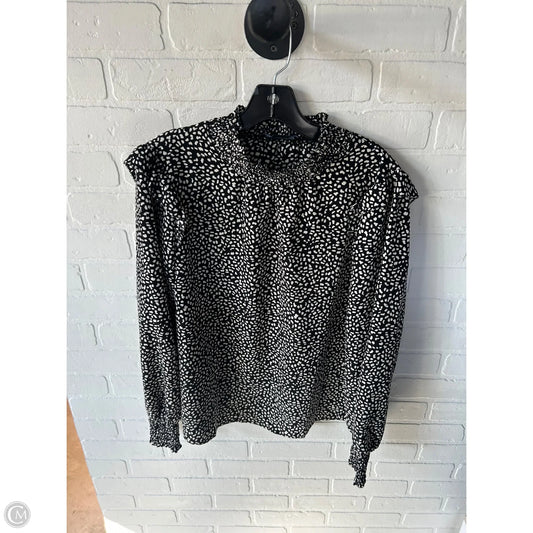 Top Long Sleeve By Sanctuary In Black & Cream, Size: M