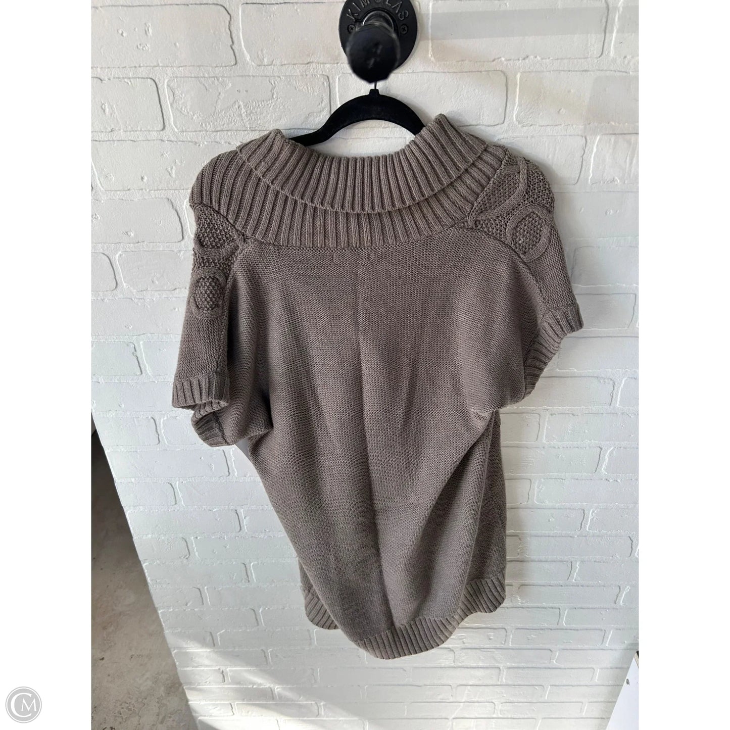 Vest Sweater By Gap In Brown, Size: L