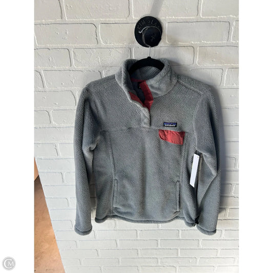 Jacket Fleece By Patagonia In Grey, Size: M