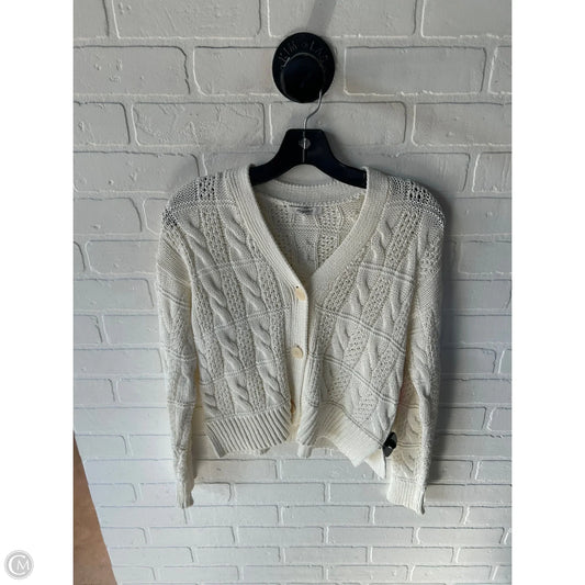 Sweater Cardigan By Madewell In Cream, Size: Xxs