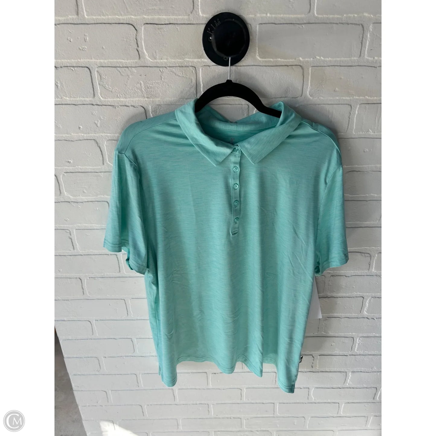 Athletic Top Short Sleeve By Skechers In Blue, Size: Xxl