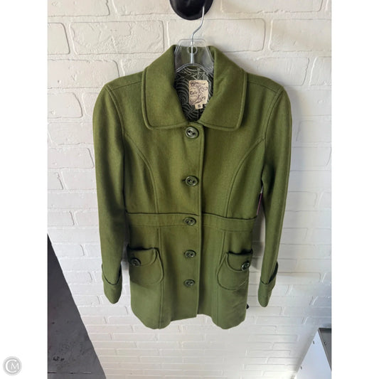 Coat Peacoat By Tulle In Green, Size: S