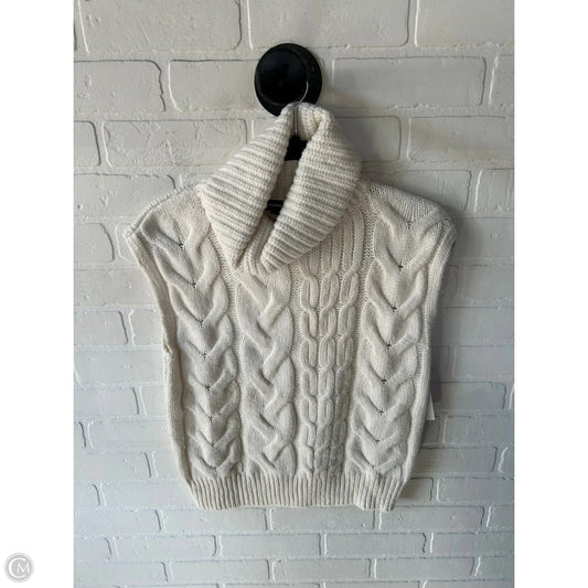 Vest Sweater By Express In Cream, Size: S