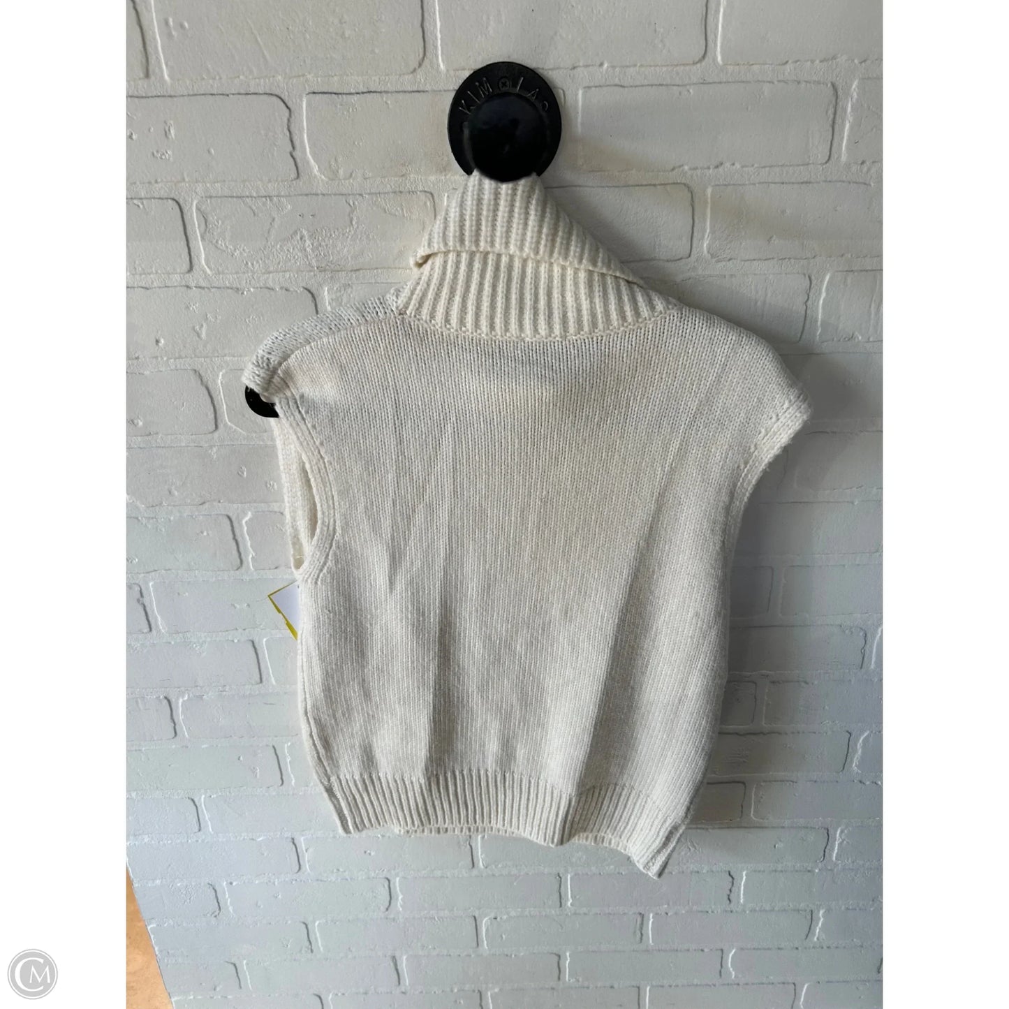 Vest Sweater By Express In Cream, Size: S