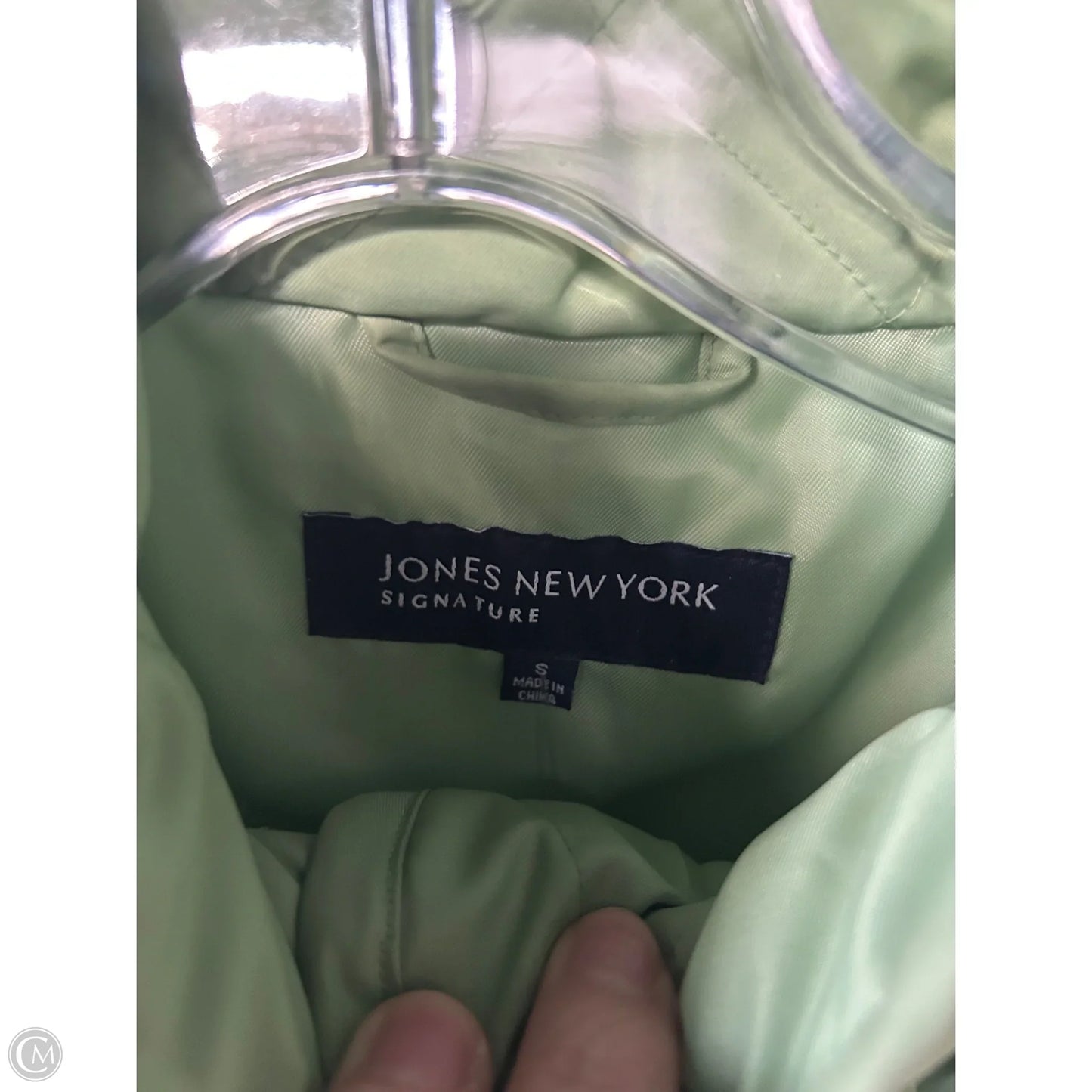 Jacket Puffer & Quilted By Jones New York In Green, Size: S