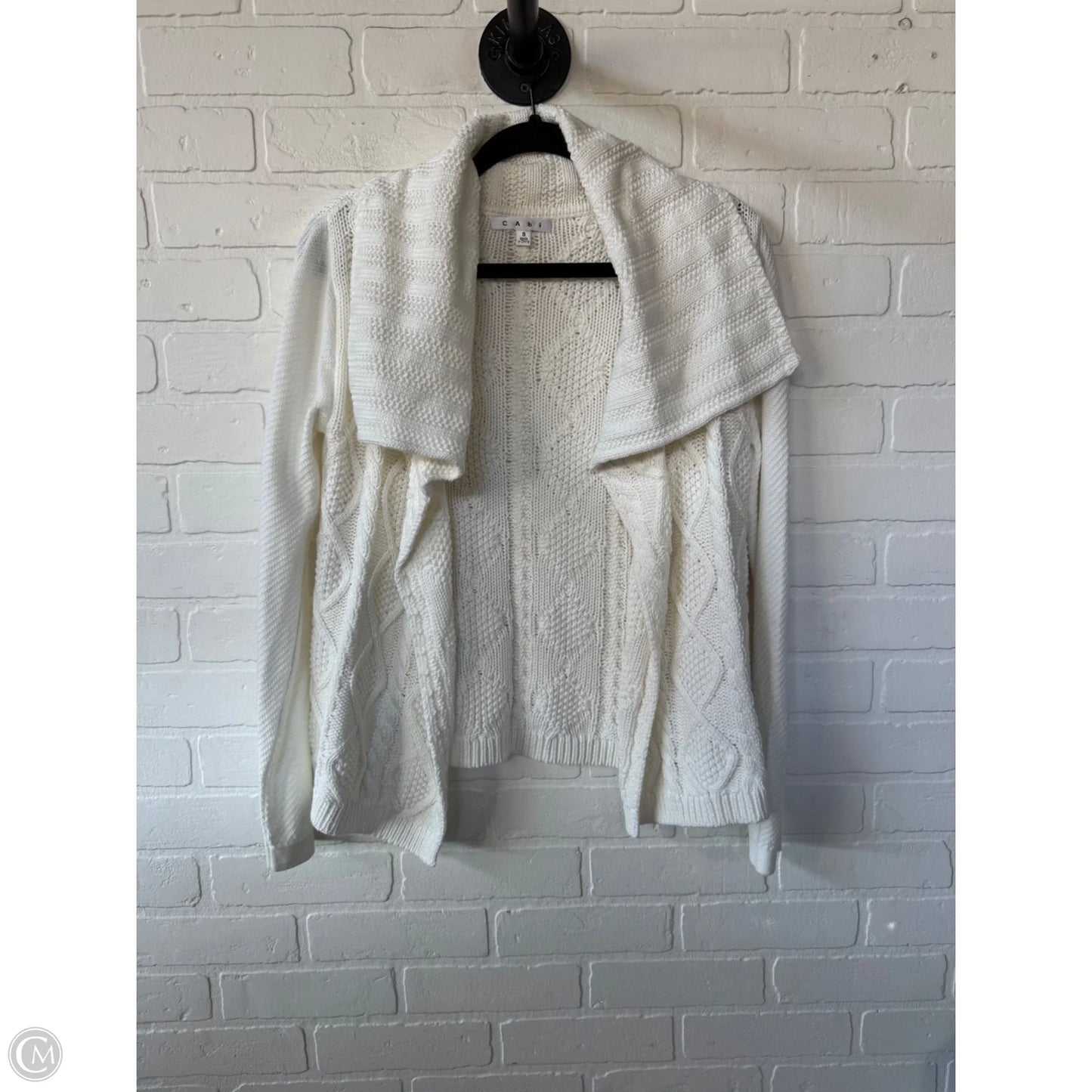 Sweater Cardigan By Cabi In White, Size: S