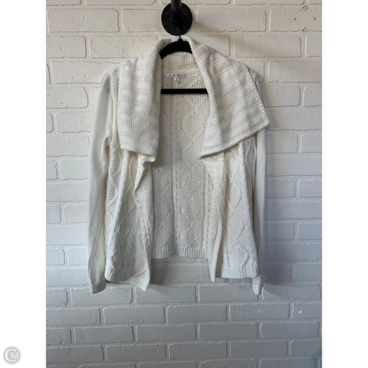Sweater Cardigan By Cabi In White, Size: S
