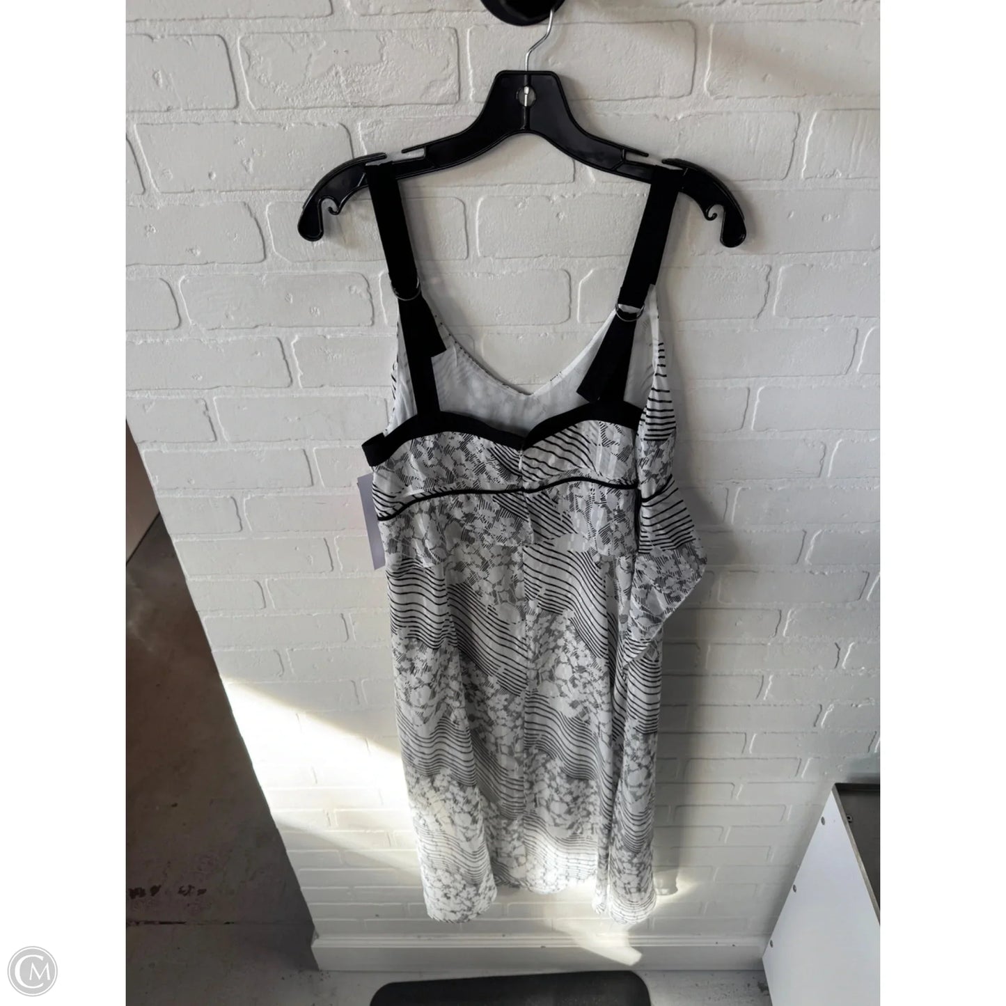 Dress Casual Midi By Cabi In Black & White, Size: M