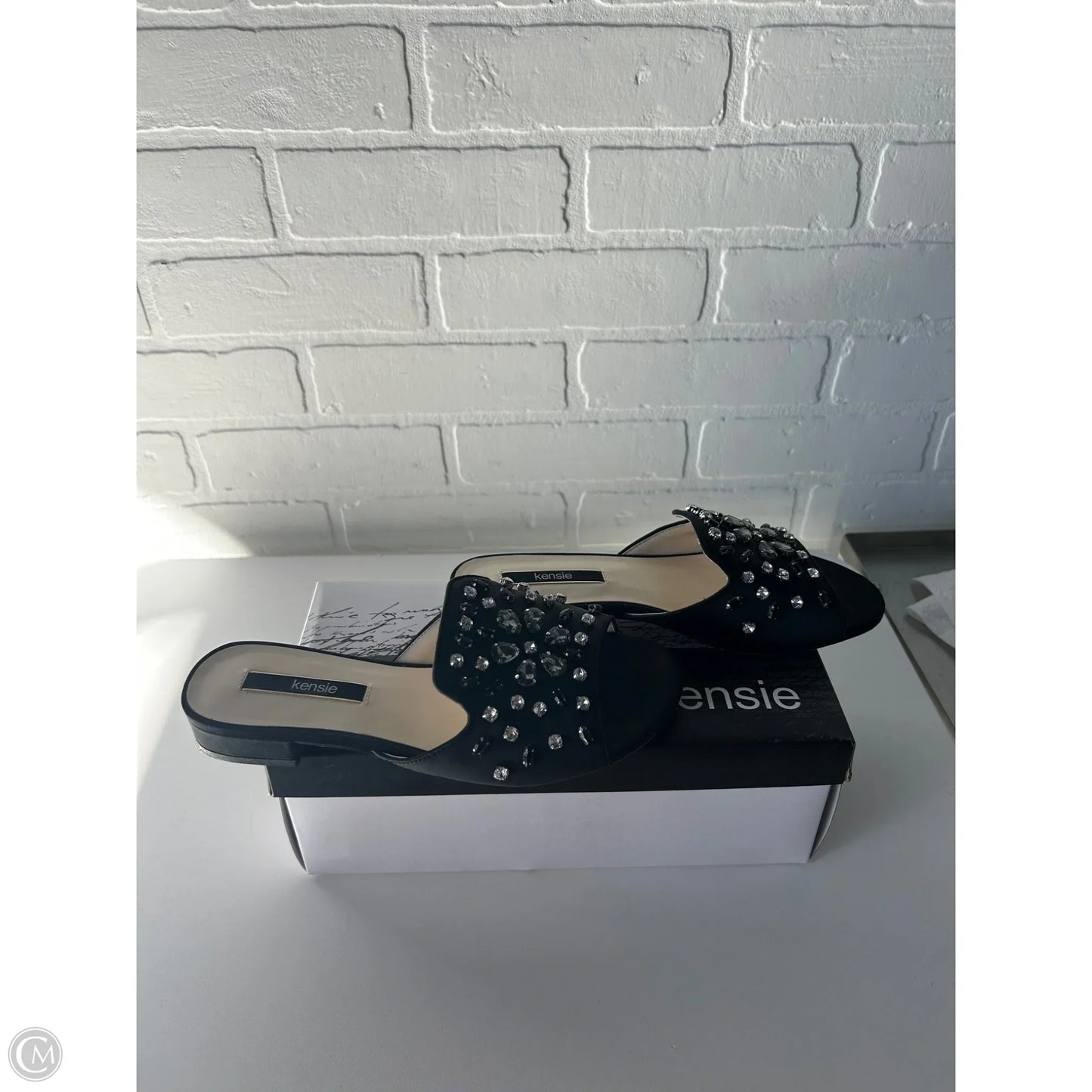 Sandals Heels Block By Kensie In Black, Size: 6.5