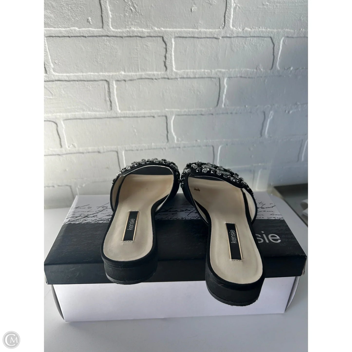 Sandals Heels Block By Kensie In Black, Size: 6.5