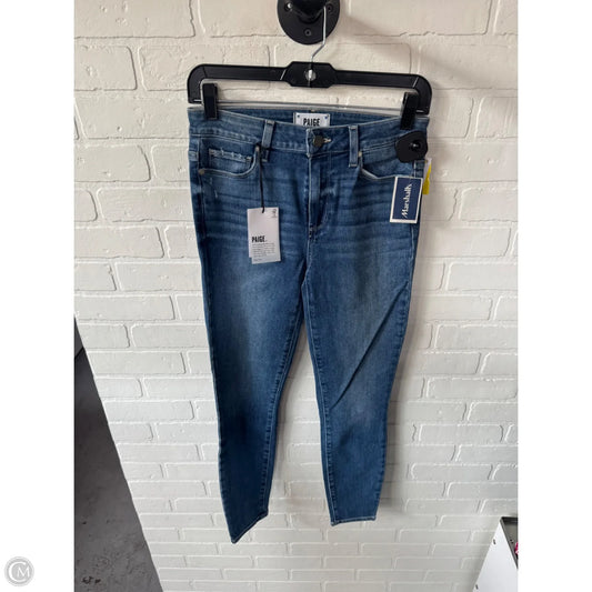 Jeans Skinny By Paige In Blue Denim, Size: 2