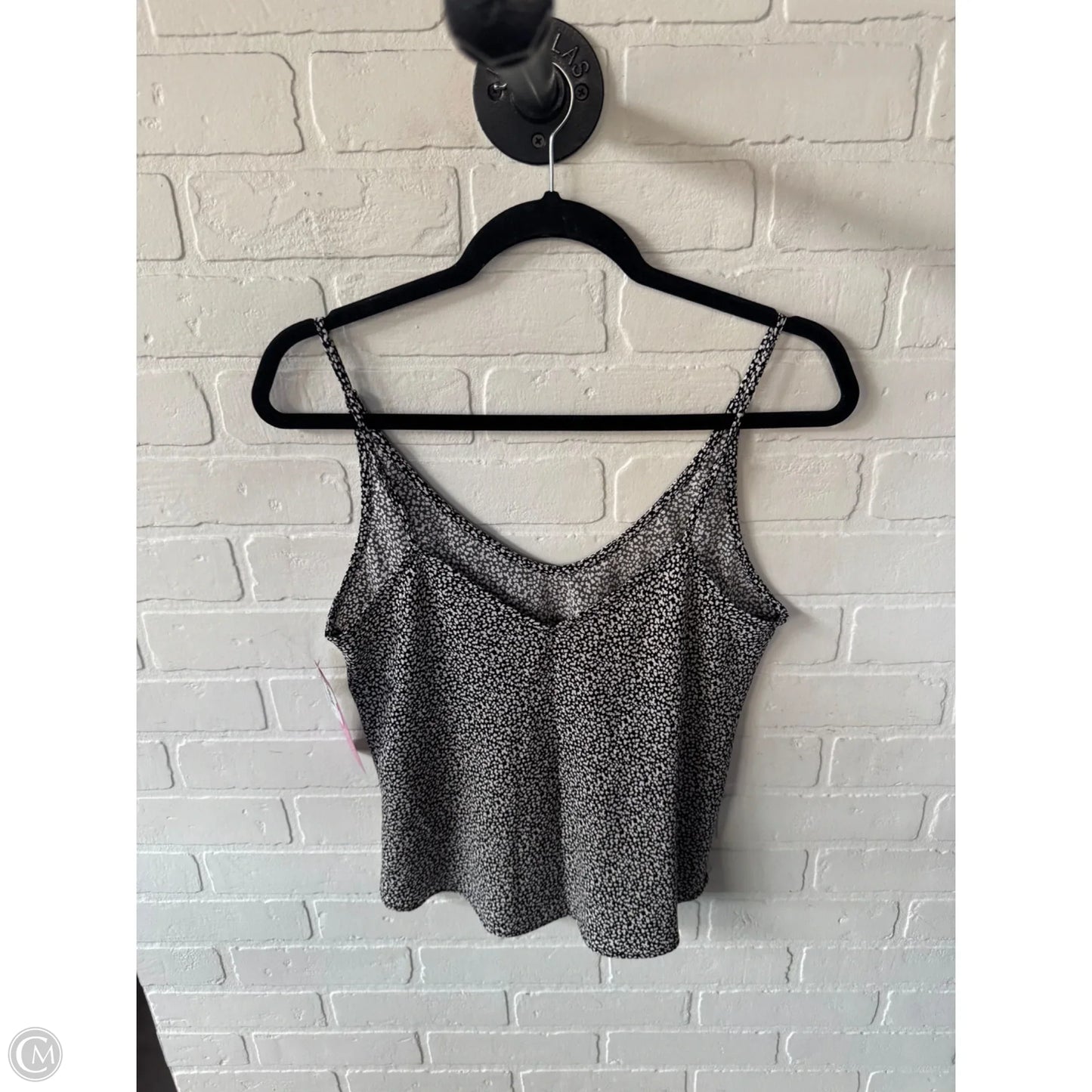 Top Sleeveless By Abercrombie And Fitch In Black & White, Size: M