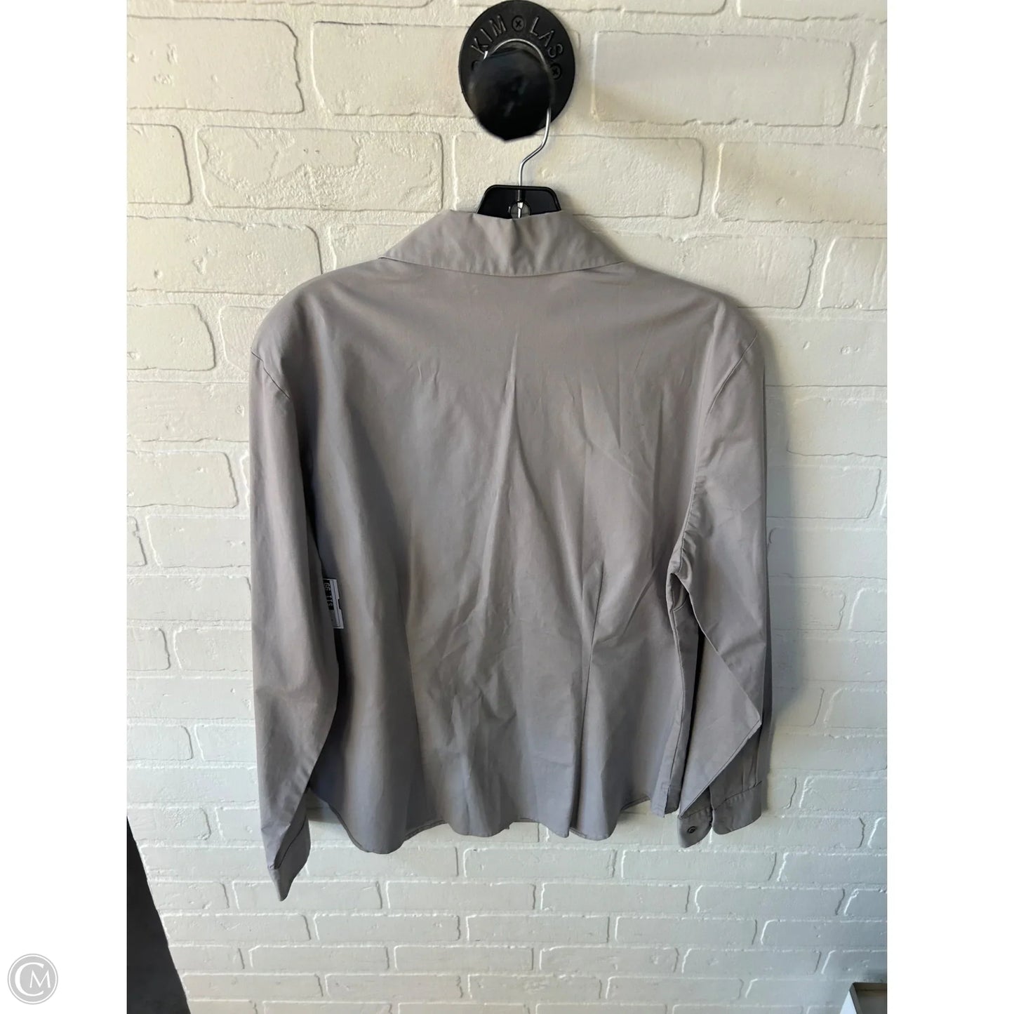 Top Long Sleeve By Eddie Bauer In Grey, Size: L