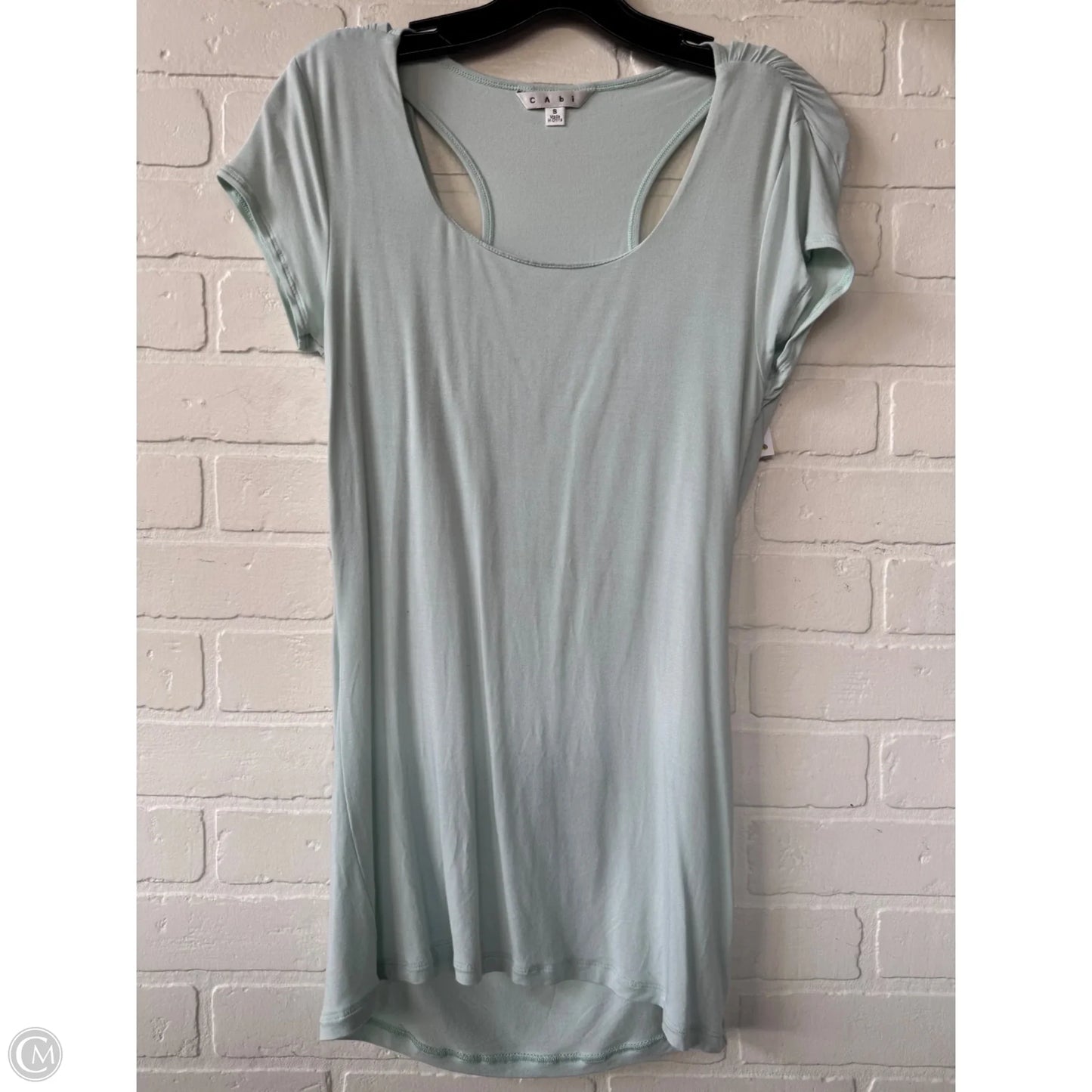 Top Short Sleeve By Cabi In Green, Size: S