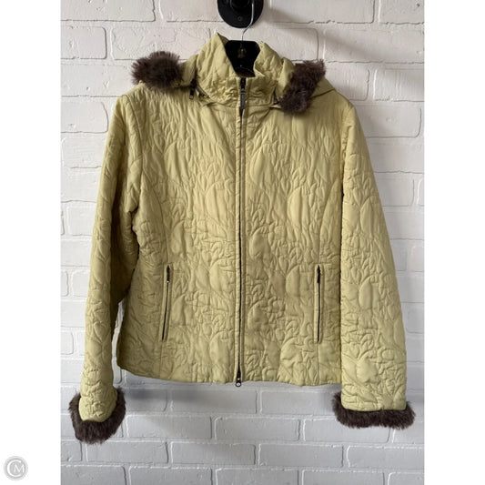 Jacket Puffer & Quilted By Cabi In Yellow, Size: M