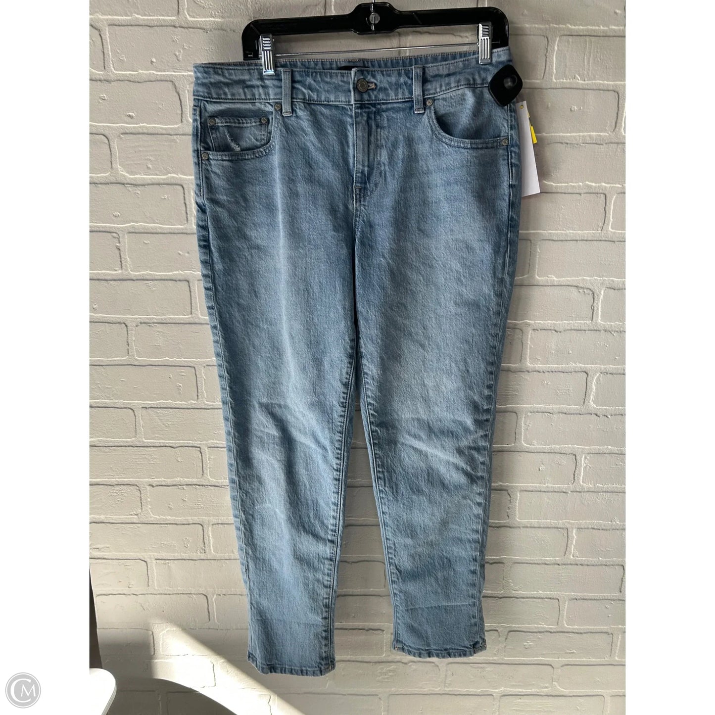 Jeans Straight By Talbots In Blue Denim, Size: 8p