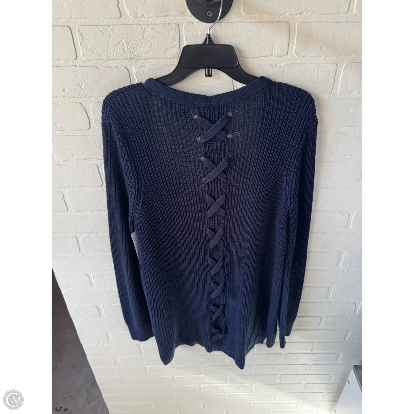 Sweater Cardigan By Clothes Mentor In Blue, Size: Xl