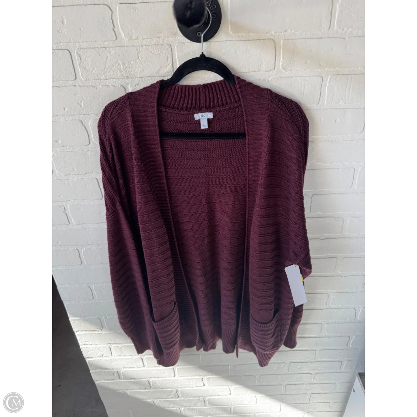 Sweater Cardigan By Dip In Purple, Size: L