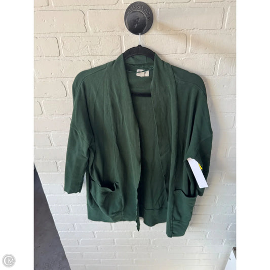 Sweater Cardigan By Pact In Green, Size: Xs
