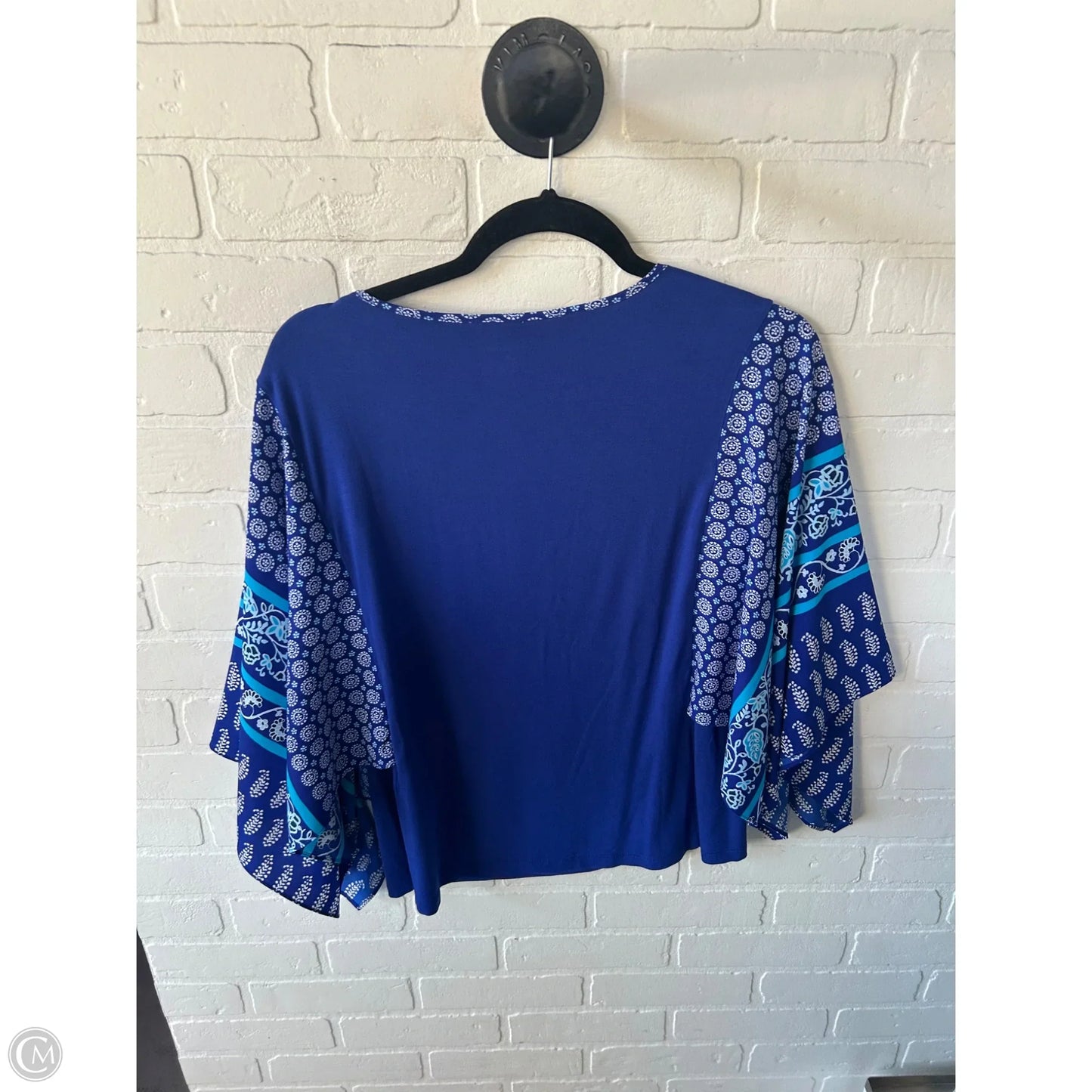 Top Short Sleeve By Chicos In Blue, Size: S
