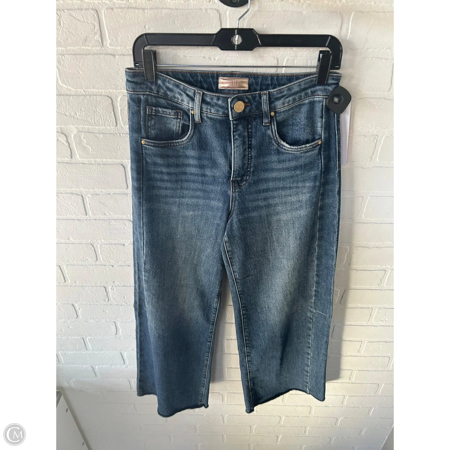 Jeans Wide Leg By Kut In Blue Denim, Size: 0