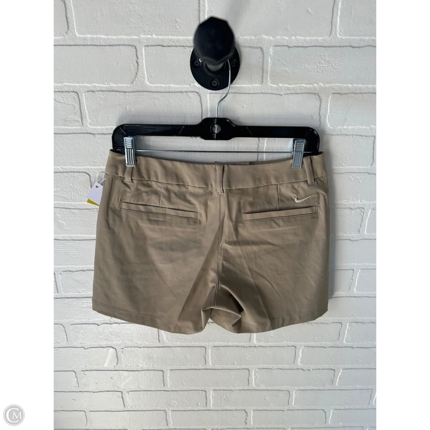Athletic Shorts By Nike In Tan, Size: 4