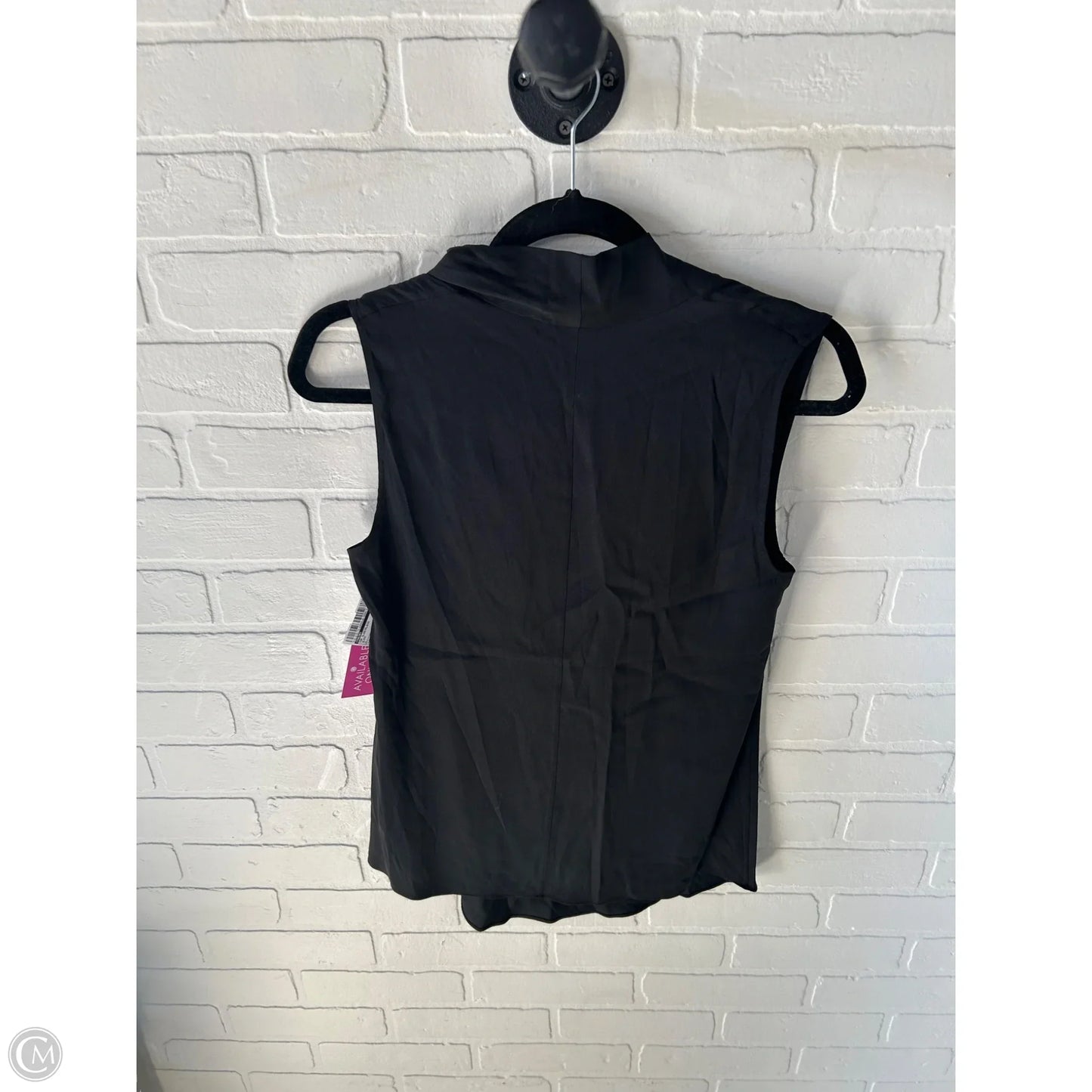 Top Sleeveless By Theory In Black, Size: S