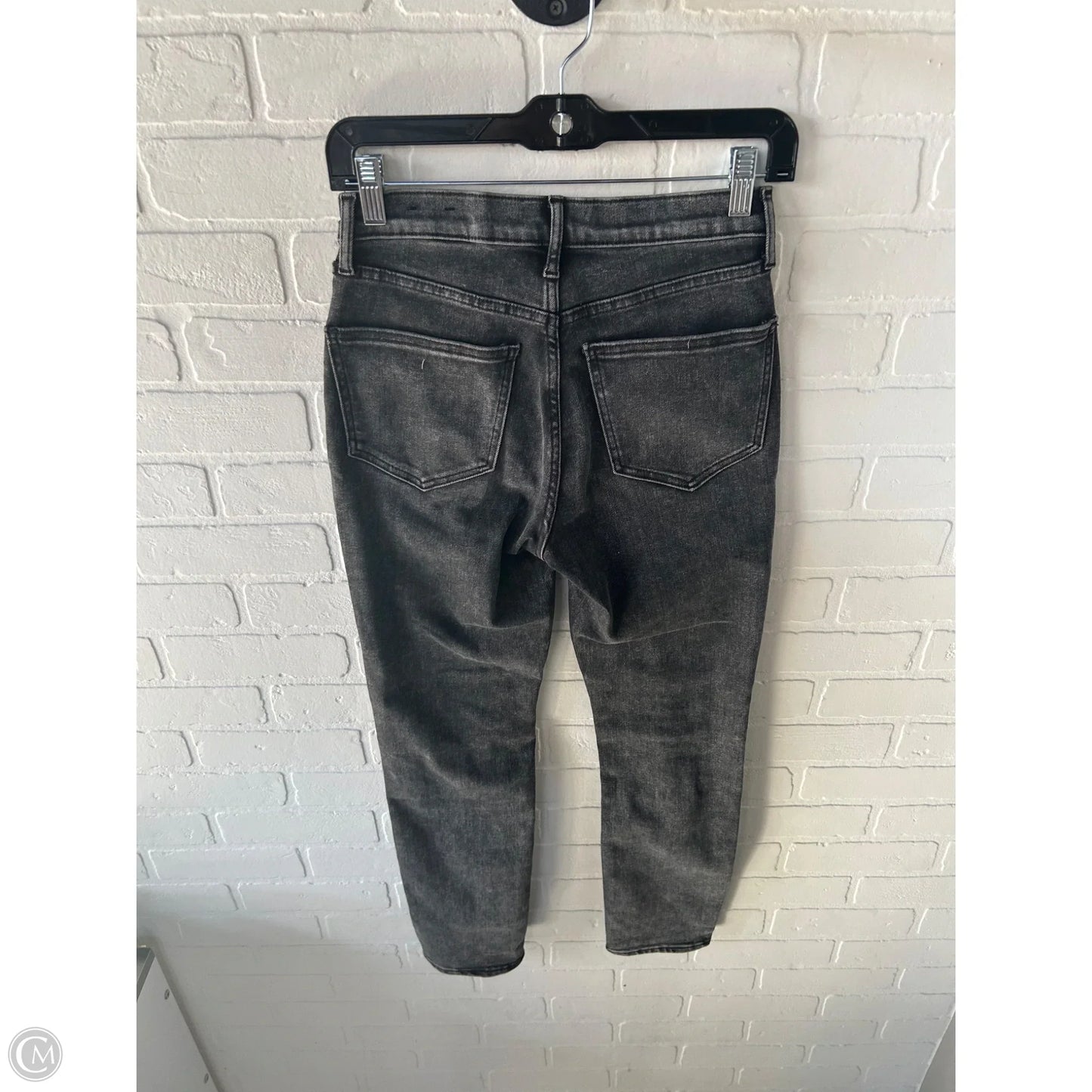 Jeans Straight By Gap In Black Denim, Size: 0