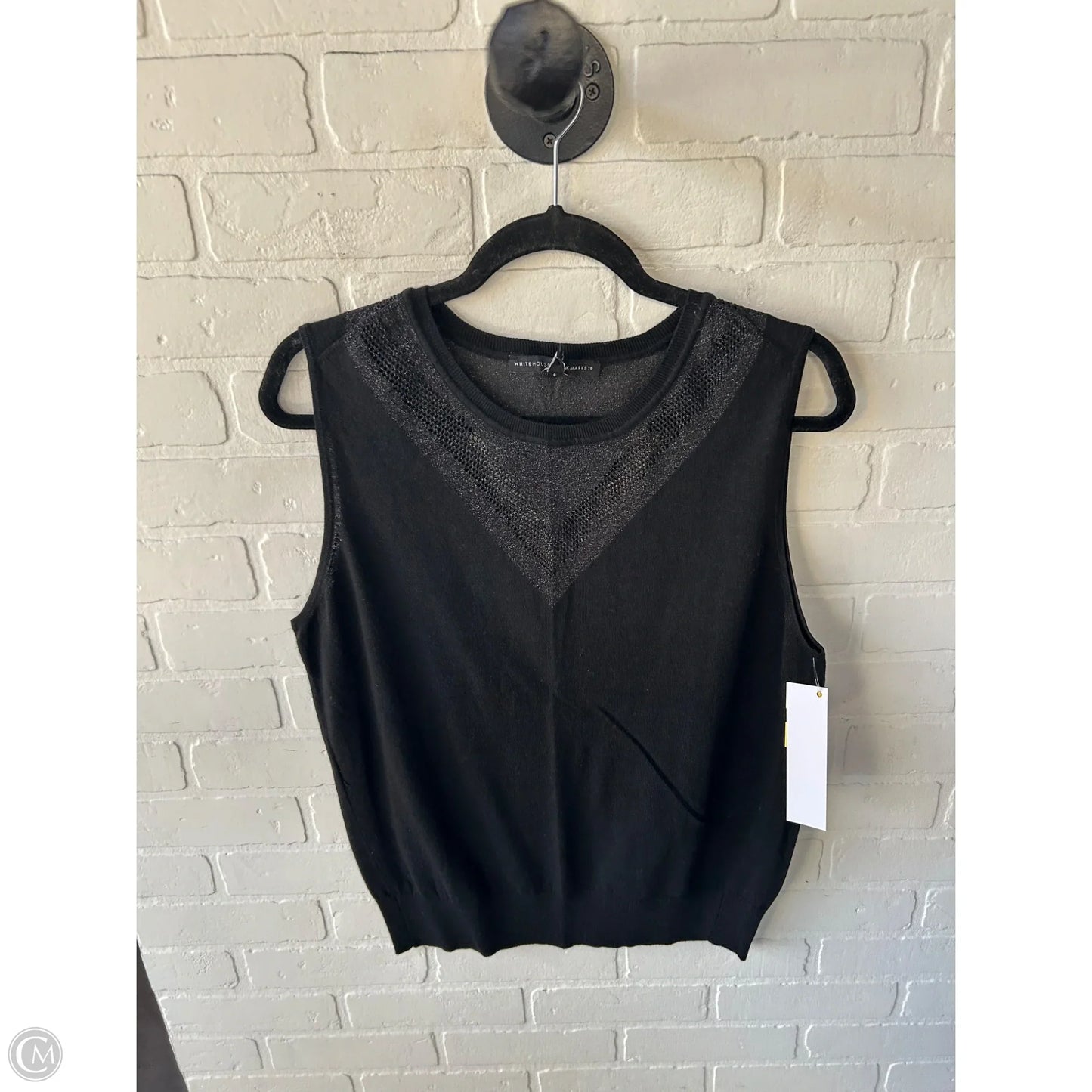 Vest Sweater By White House Black Market In Black, Size: Xl
