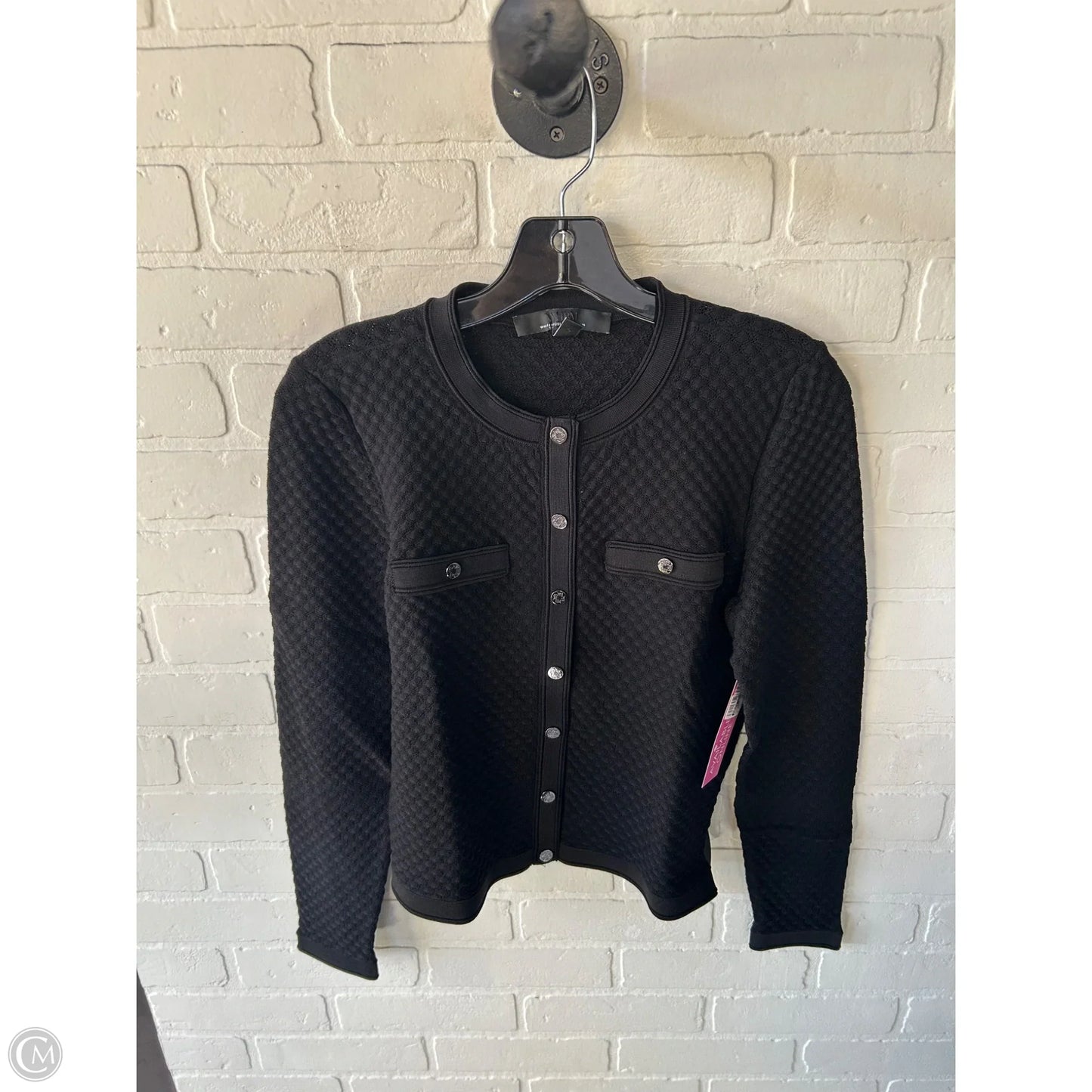 Sweater Cardigan By White House Black Market In Black, Size: M