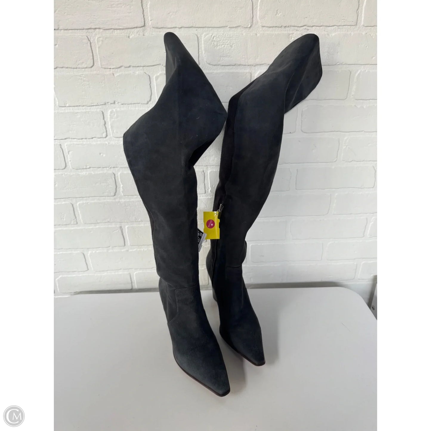 Boots Over-the-knee Heels By Vince Camuto In Grey, Size: 8