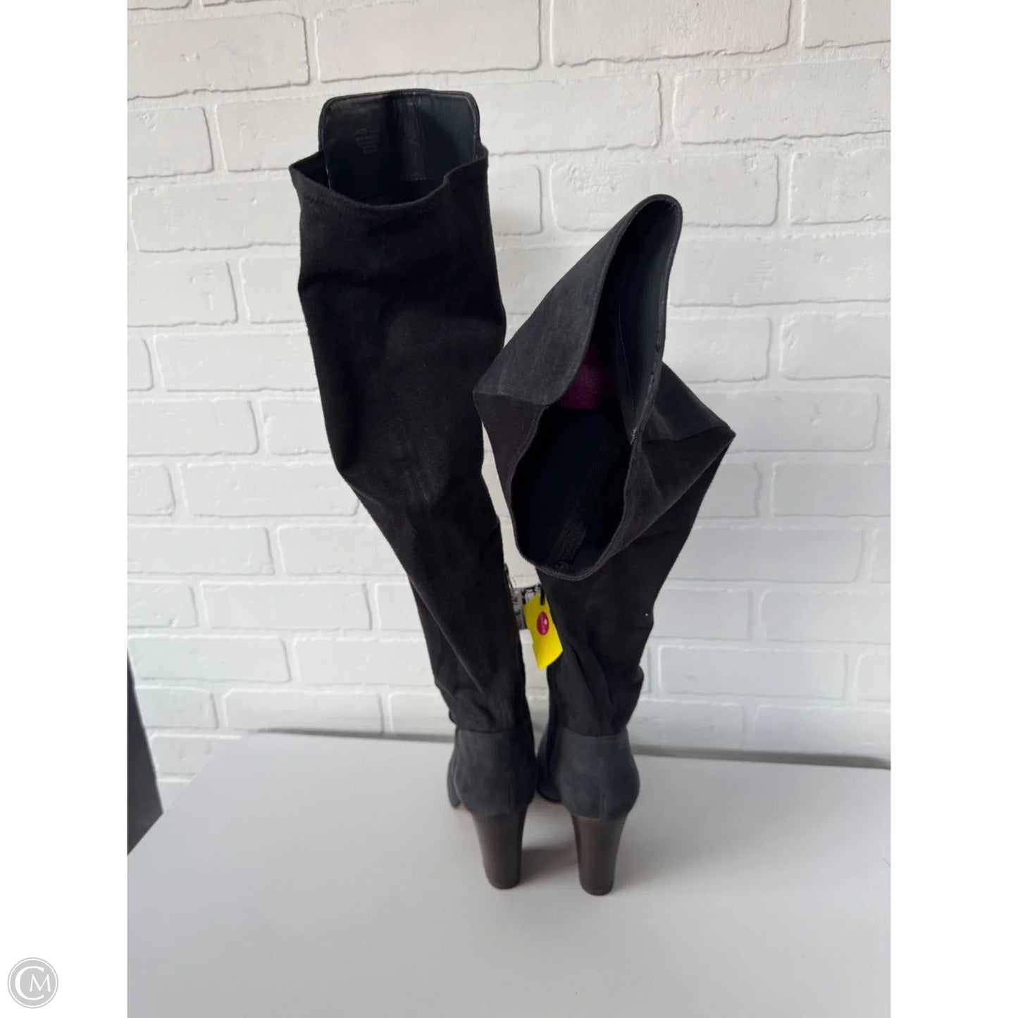 Boots Over-the-knee Heels By Vince Camuto In Grey, Size: 8