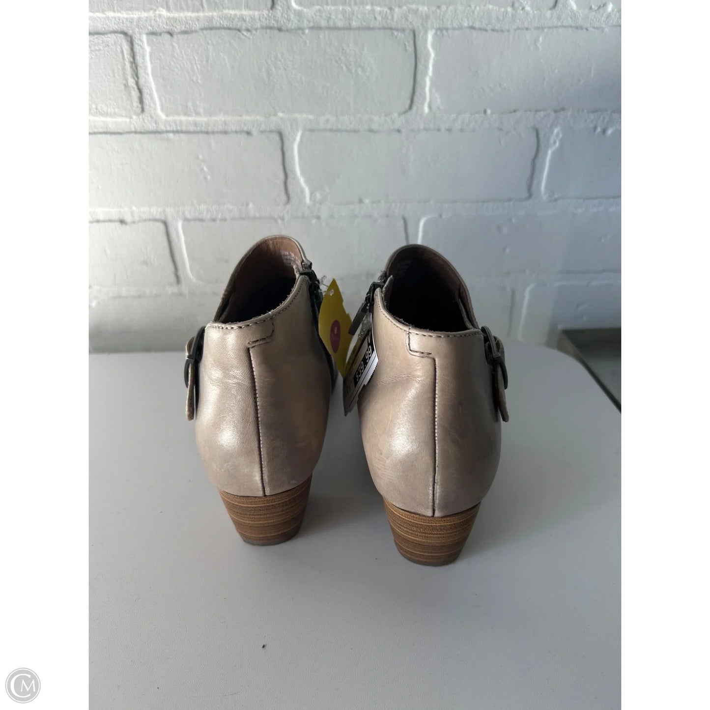 Boots Ankle Heels By Dansko In Tan, Size: 5.5