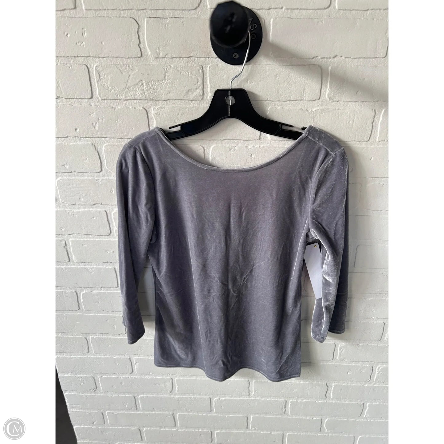 Top 3/4 Sleeve By Banana Republic In Grey, Size: Xs