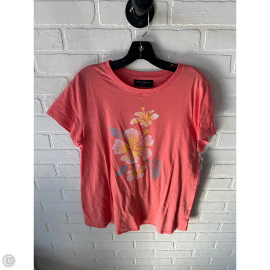 Top Short Sleeve Basic By Lane Bryant In Peach, Size: M