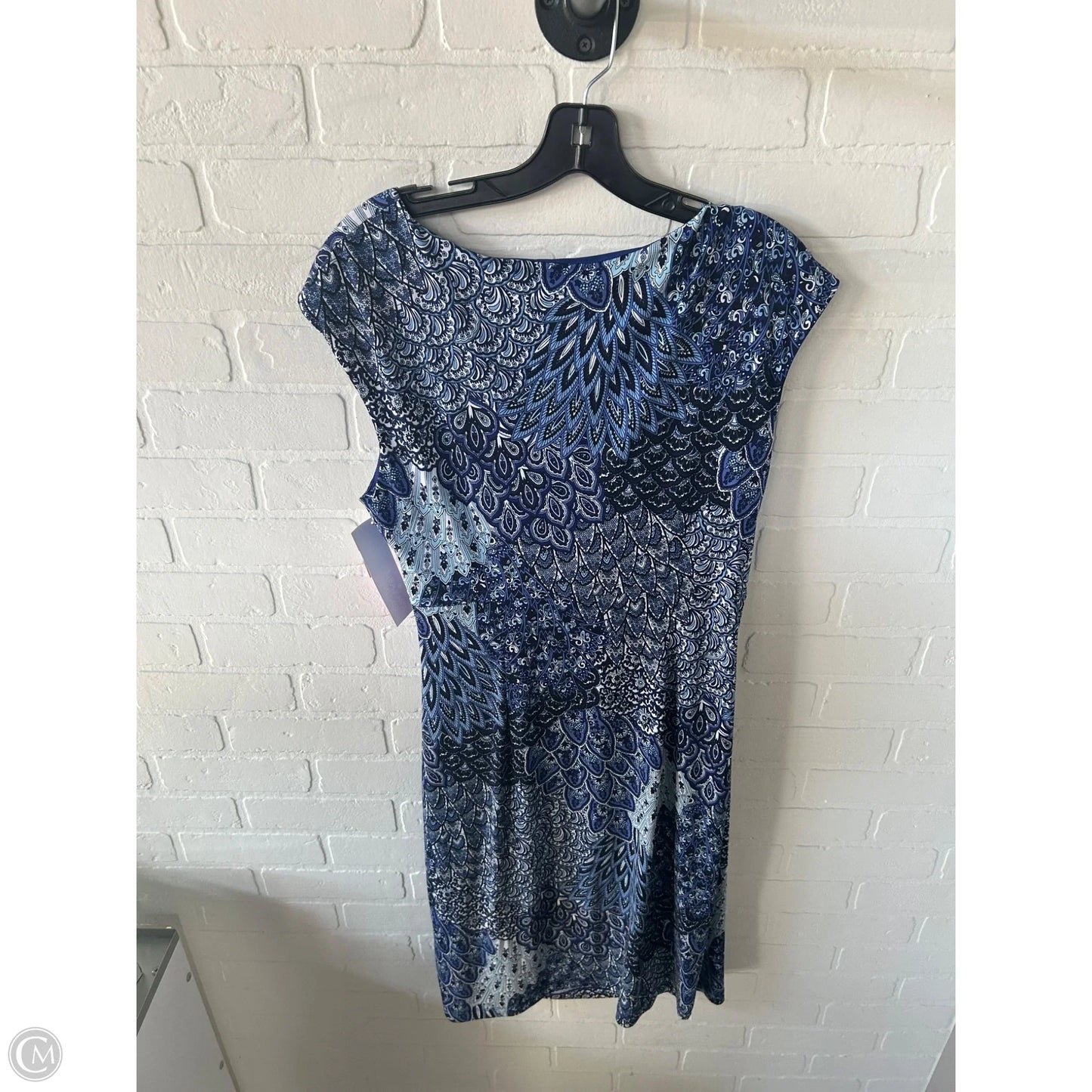 Dress Casual Midi By Connected Apparel In Blue, Size: Xl