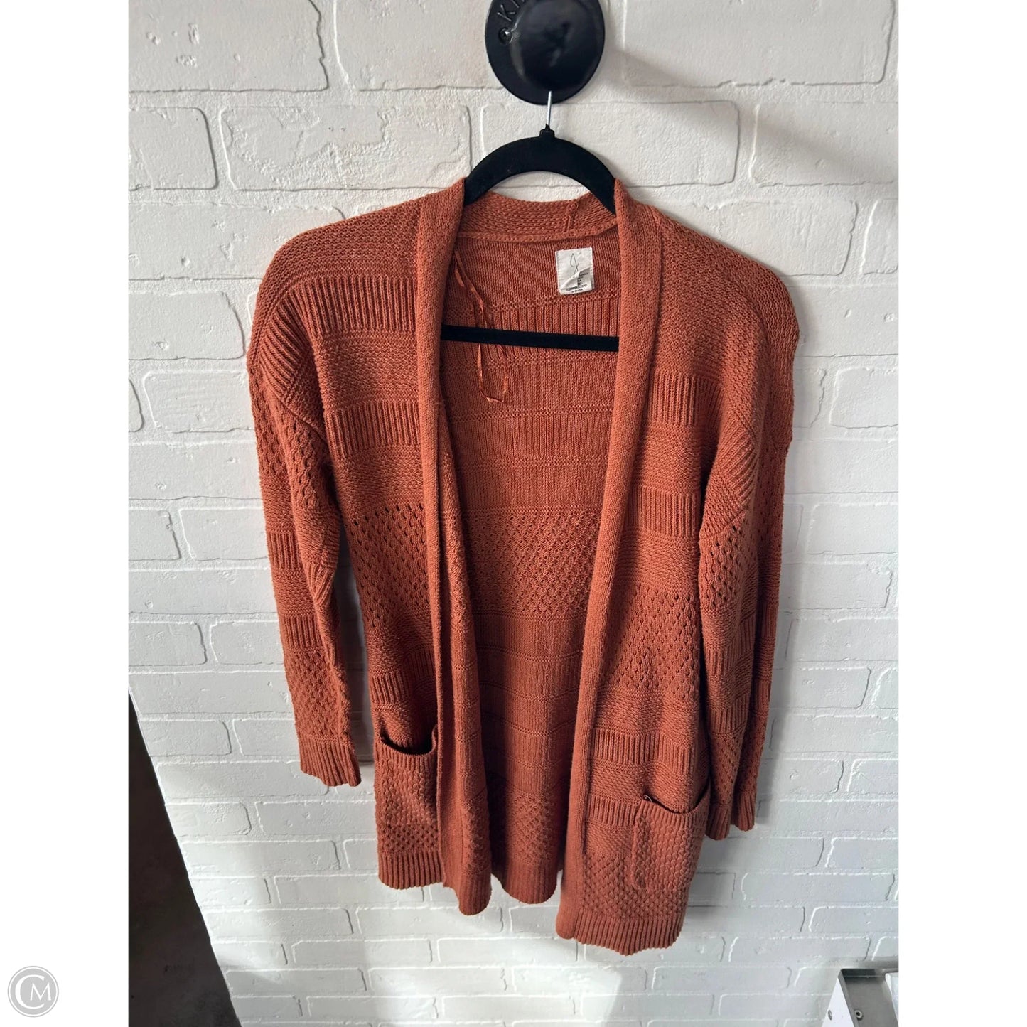 Sweater Cardigan By J By Joie In Orange, Size: S