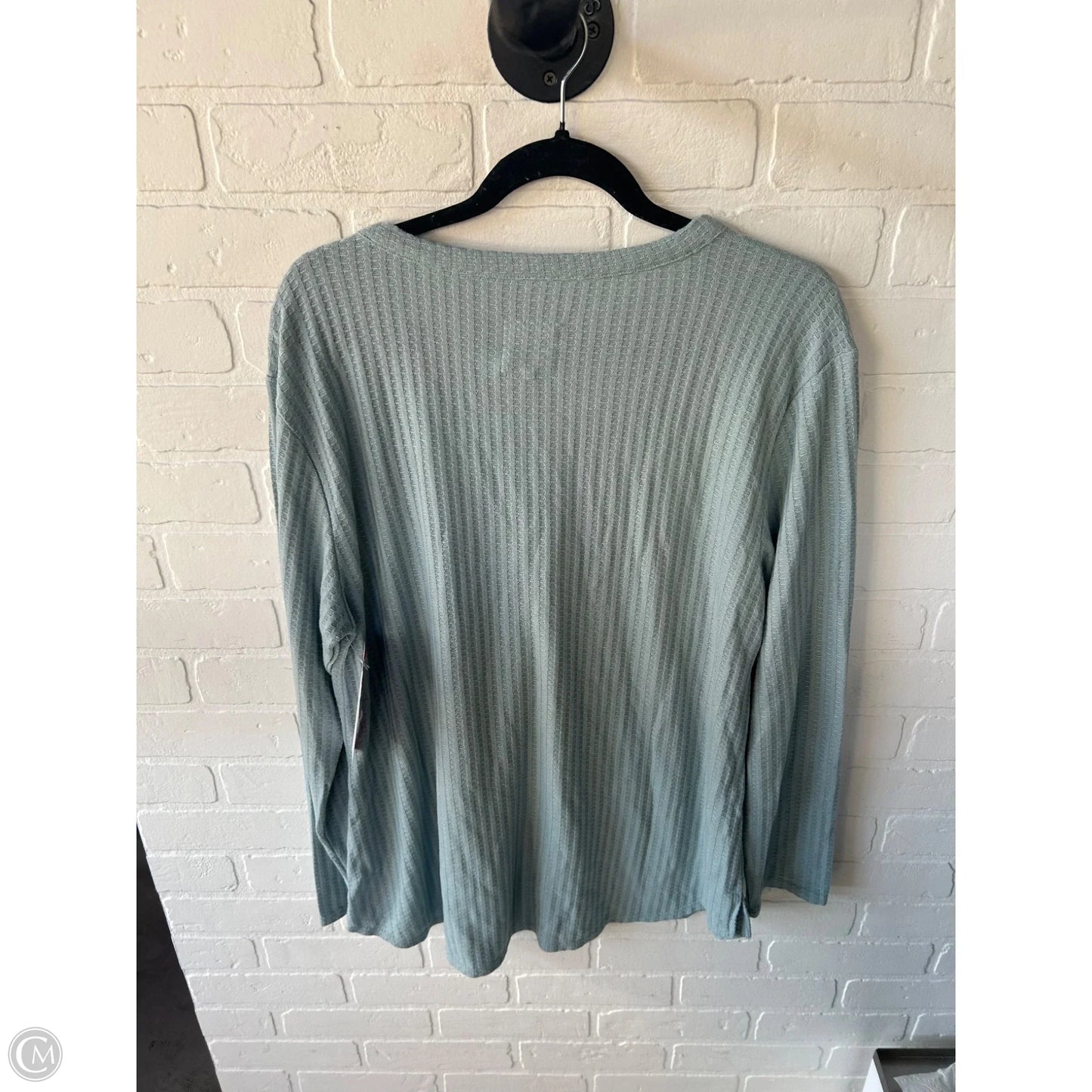 Top Long Sleeve By Chaser In Green, Size: Xxl