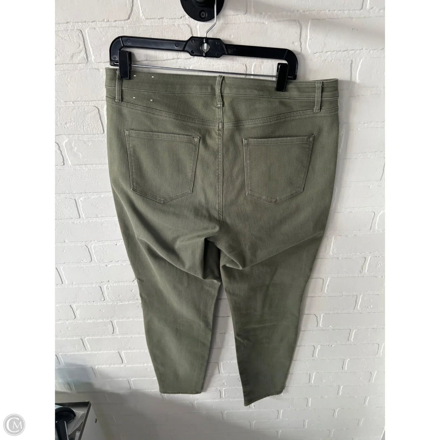 Jeans Skinny By Talbots In Green Denim, Size: 14