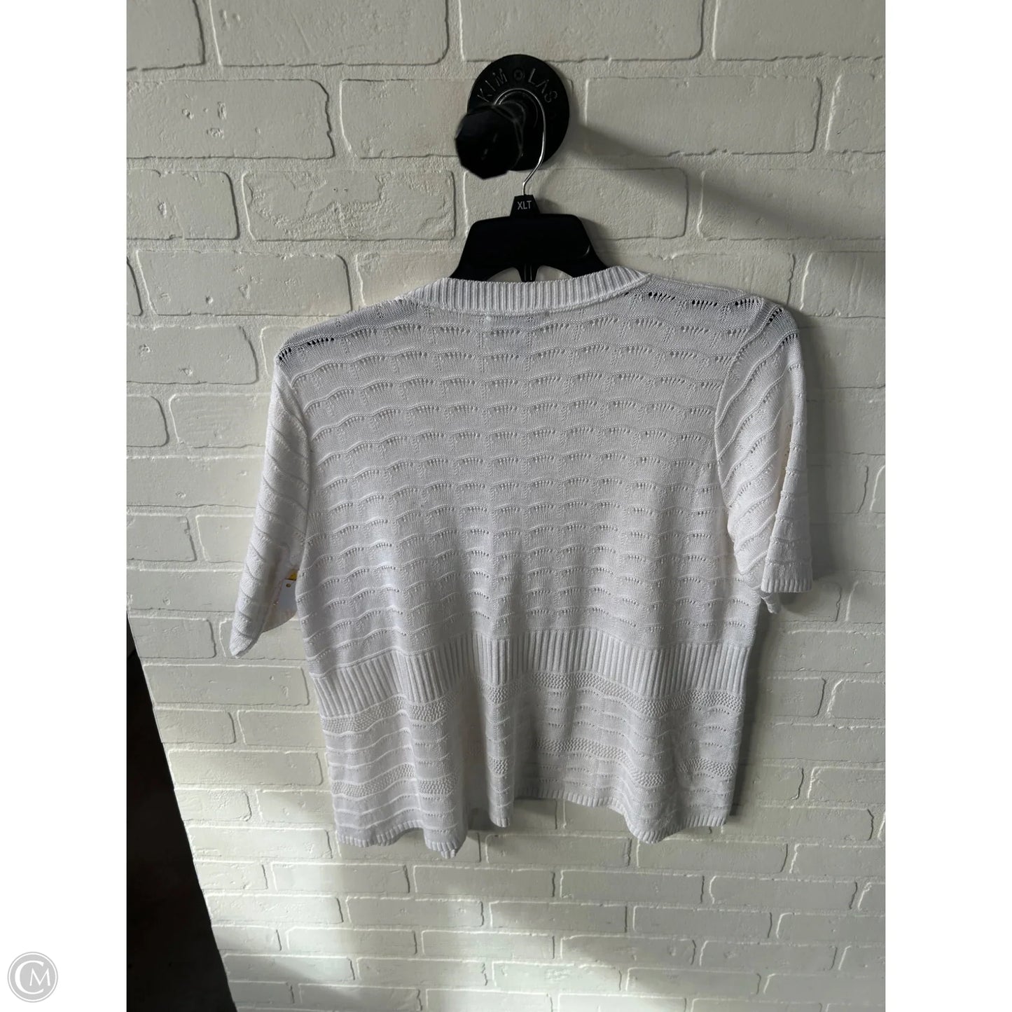 Sweater Cardigan By Christopher And Banks In White, Size: L