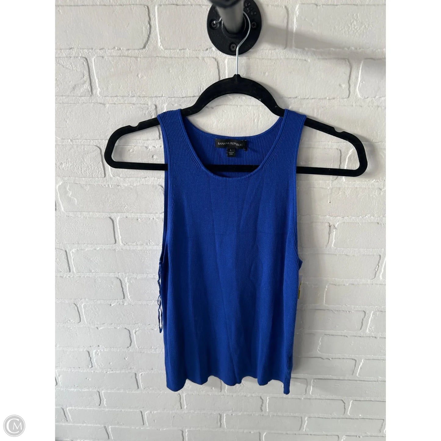 Top Sleeveless By Banana Republic In Blue, Size: L