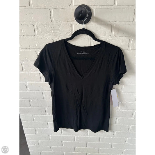 Top Short Sleeve Basic By Vince In Black, Size: M