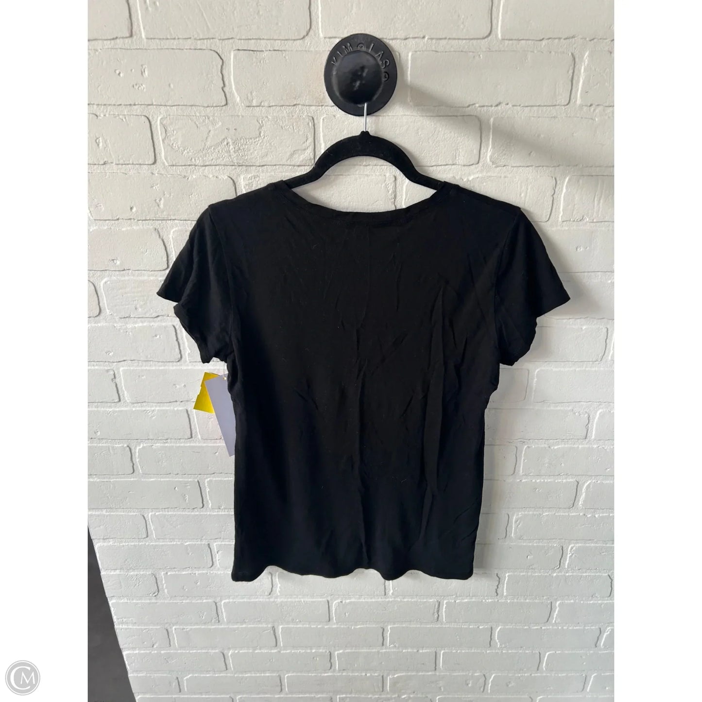 Top Short Sleeve Basic By Vince In Black, Size: M